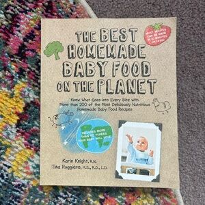 Homemade baby food cookbook